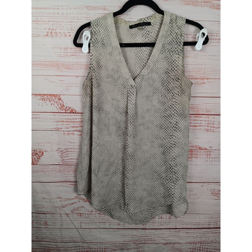 Rose + Olive Top Women’s Small Snake Print Sleeveless High Low Hem